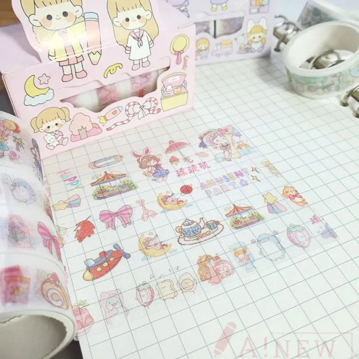 Băng Dính Washi Tape/ Băng keo giấy Nhật Bản