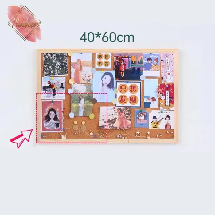 Bảng ghim bần ghi chú, bàng ghi chú decor