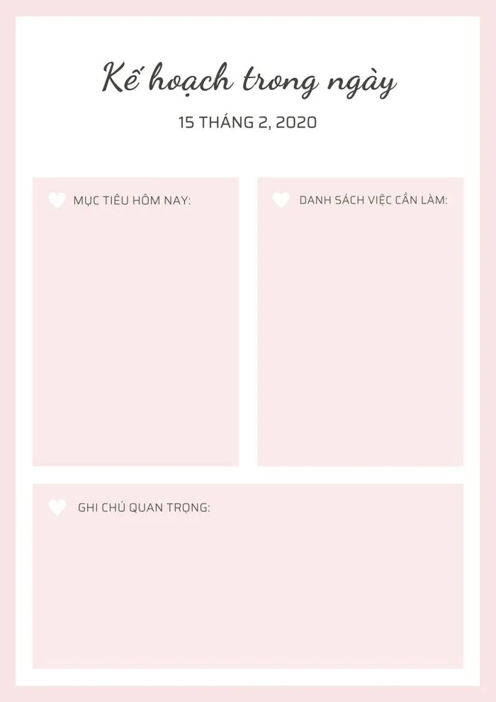 Mẫu bảng kế hoạch đẹp, dễ chỉnh sửa và in miễn phí | Canva