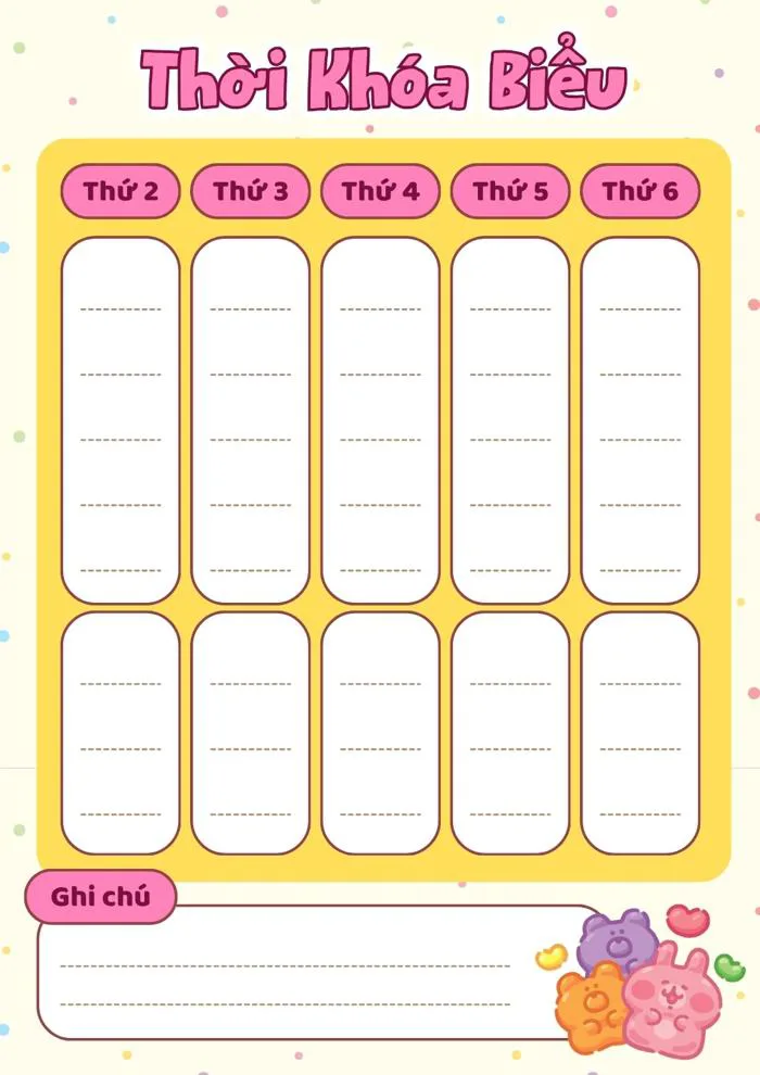 Trang 3 – Mẫu bảng kế hoạch đẹp, dễ chỉnh sửa và in miễn phí | Canva