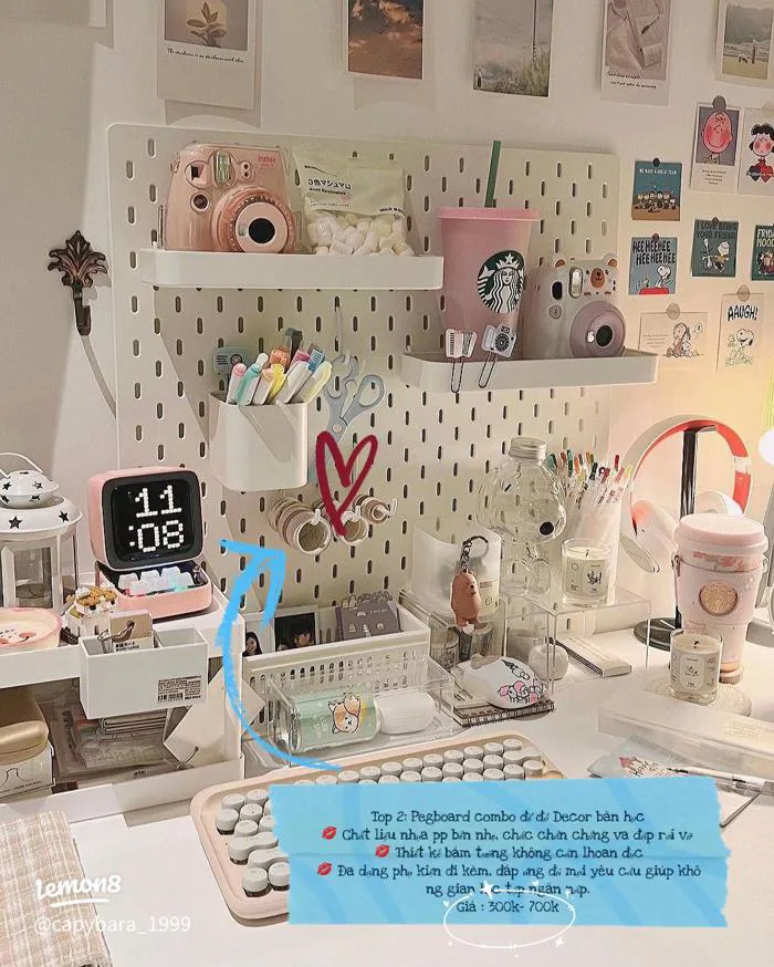 Top 5 món đồ decor góc học tập cute và tiện ích nên có