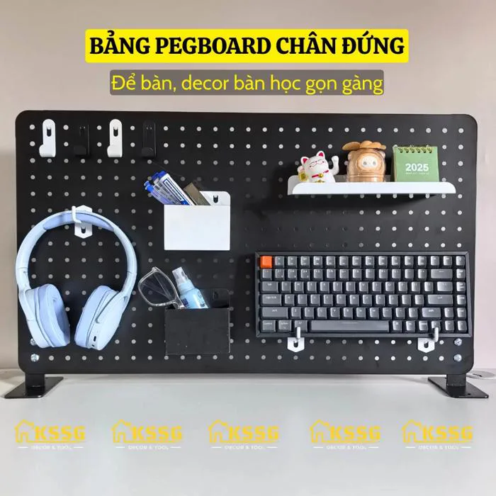 BẢNG PEGBOARD ĐỂ BÀN DECOR GÓC HỌC TẬP