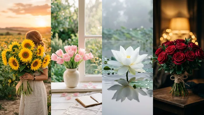 Chọn 1 bông hoa bạn thích nhất: Tin vui nào đang đến với bạn trong tháng tới? Chọn 1 bông hoa bạn thích nhất: Tin vui nào đang đến với bạn trong tháng tới?