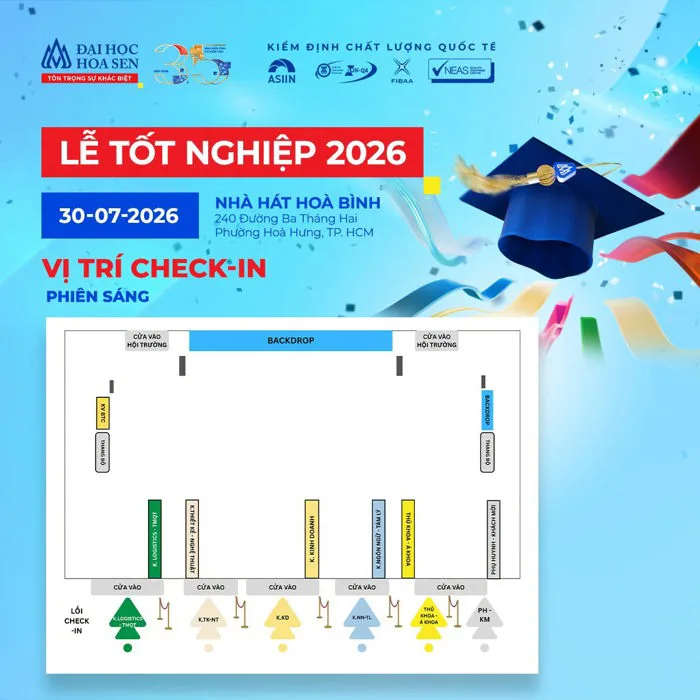 Lễ tốt nghiệp Đại học Hoa Sen lần thứ 45: những thông tin quan trọng trước giờ vinh danh Lễ tốt nghiệp Đại học Hoa Sen lần thứ 45: những thông tin quan trọng trước giờ vinh danh