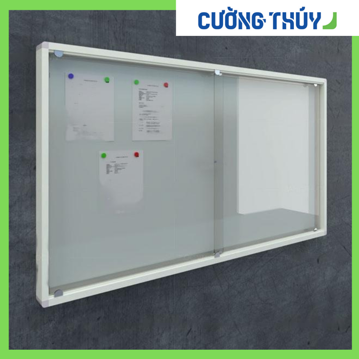 Bảng Thông Tin Kính Lùa Treo Tường – Hiện Đại, Bền Bỉ & An Toàn Cho Mọi  Không Gian