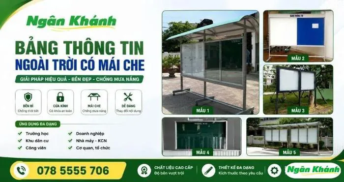 Bảng Thông Báo Ngoài Trời Cho Trường Học Tại TP.HCM - Bền Đẹp, Bảng Thông Báo Ngoài Trời Cho Trường Học Tại TP.HCM - Bền Đẹp,