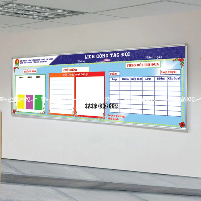Bản tin đội - thiết kế theo yêu cầu - Bảng Viết Bavico Bản tin đội - thiết kế theo yêu cầu - Bảng Viết Bavico