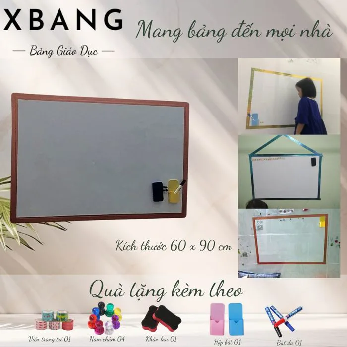 Bảng trắng dán tường có từ tính hàng cao cấp – XBANG Bảng trắng dán tường có từ tính hàng cao cấp – XBANG