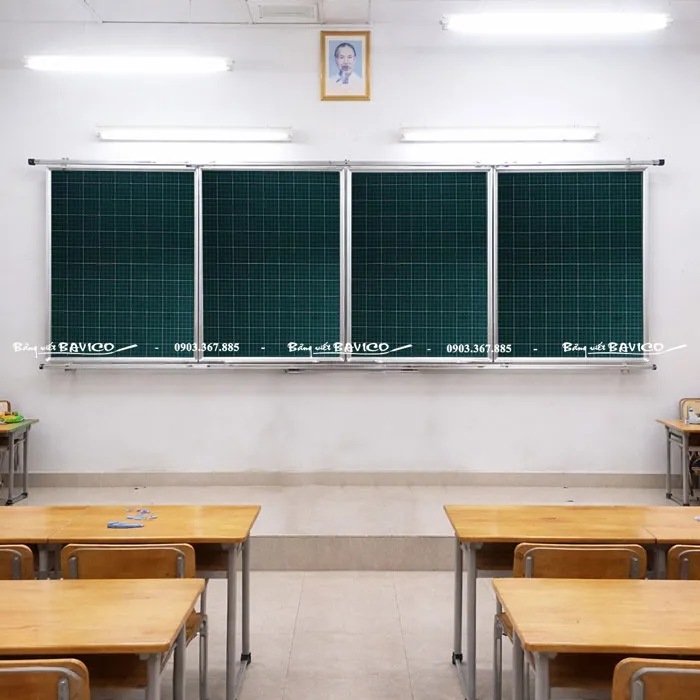 Bảng Trượt Ngang 4 Tấm Tiểu Học - KT: 120x400 cm I Freeship Bảng Trượt Ngang 4 Tấm Tiểu Học - KT: 120x400 cm I Freeship