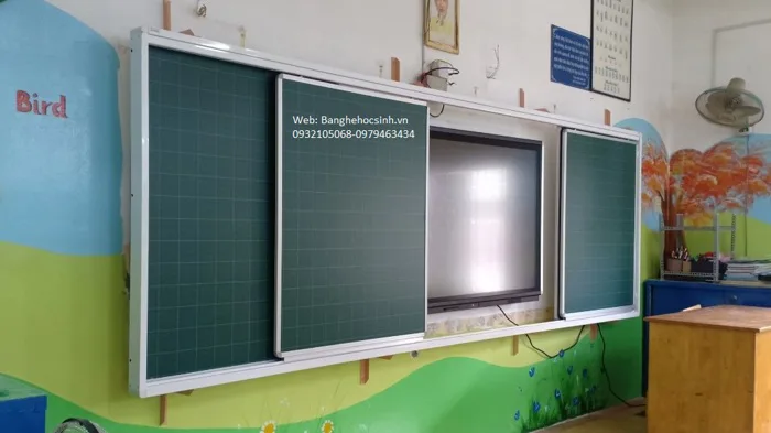 BẢNG TRƯỢT NGANG THÔNG MINH - Bàn ghế học sinh BẢNG TRƯỢT NGANG THÔNG MINH - Bàn ghế học sinh