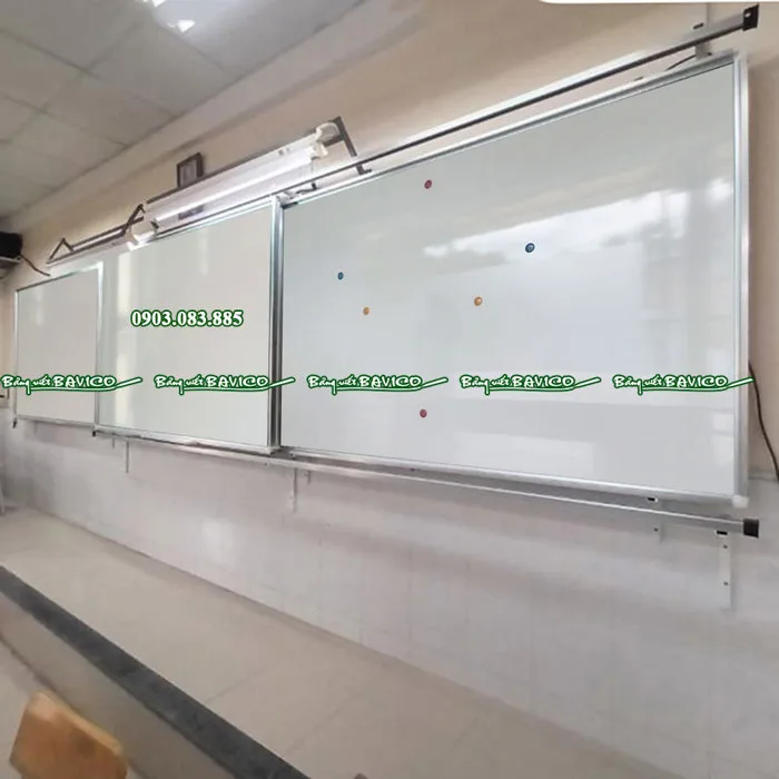 Bảng trượt ngang lớp học bút lông từ Hàn Quốc - Bảng Viết Bavico Bảng trượt ngang lớp học bút lông từ Hàn Quốc - Bảng Viết Bavico