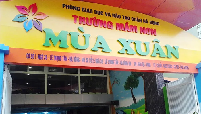 Mẫu bảng hiệu trường học Mẫu bảng hiệu trường học
