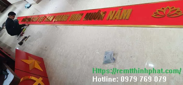 Khẩu Hiệu Hội Trường, Sân Khấu - Giá Chỉ Từ 380k/M2 Khẩu Hiệu Hội Trường, Sân Khấu - Giá Chỉ Từ 380k/M2