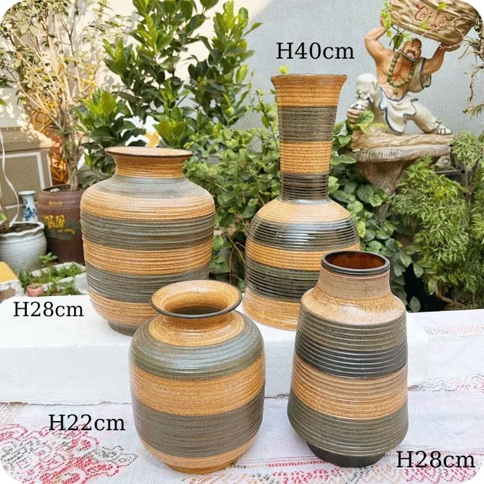 Bình hoa decor ⚱ Gốm Sứ Bát Tràng ⚱ bình gốm cắm hoa trang trí men