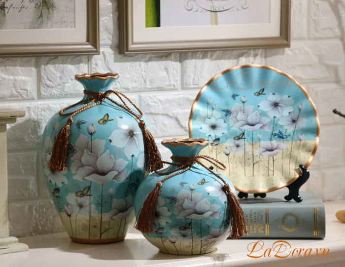 Bình gốm trang trí đẹp và trang nhã tại Shop đồ decor nhà Ladora