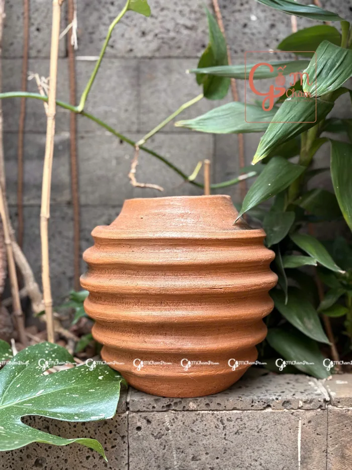 Bình gốm phong cách wabi sabi, bình trang trí BG09