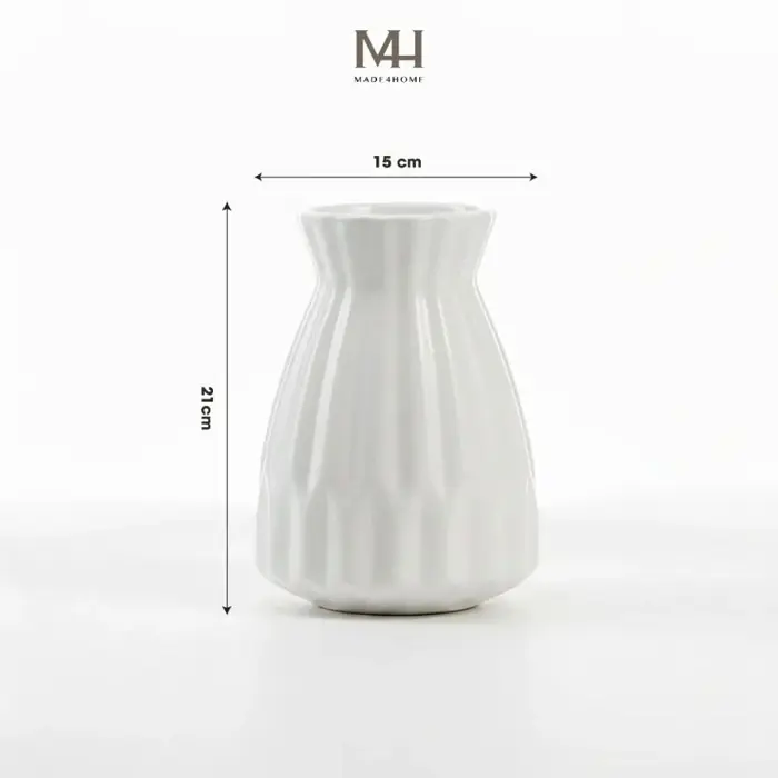 Bình hoa gốm sứ Felizia trang trí decor hoa văn sọcmade4home