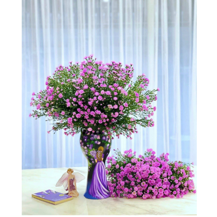 Bình cắm hoa bình hoa decor cô gái váy tím vẽ tay Gốm sứ bát tràng nhiều  mẫu Bình Hoa Gốm Sứ Bảo Hành Trọn Đời - Lazada | Lazada Việt Nam