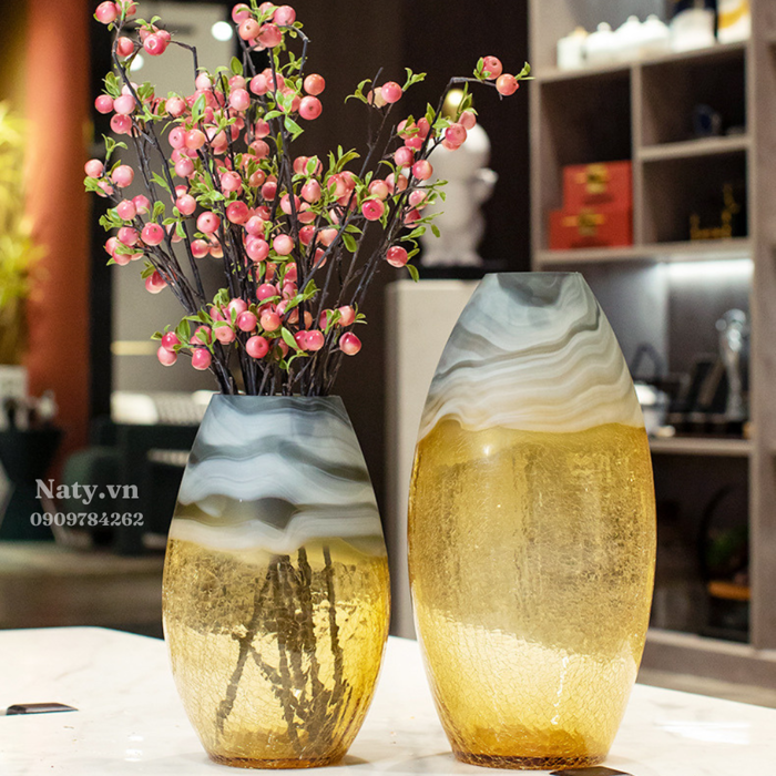 Bình Cắm Hoa Thuỷ Tinh - Quà Tân Gia Cao 41cm