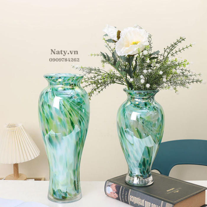 Bình Cắm Hoa Thuỷ Tinh - Quà Tân Gia Cao 40cm