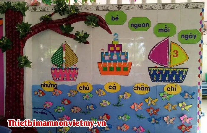 Hướng dẫn trang trí lớp học mầm non tuyệt đẹp - Thiết Bị Mầm Non Việt Mỹ