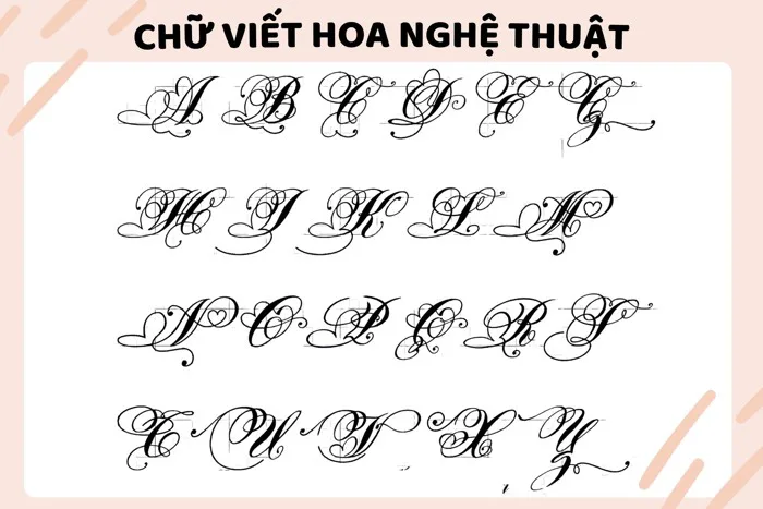 7+ Bảng chữ in hoa tiếng Việt đẹp, sáng tạo, thu hút nhất