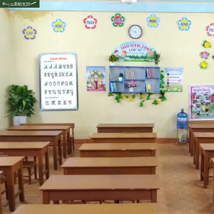Bảng chữ cái mẫu viết thường và viết hoa tiểu học - Bảng Viết Bavico
