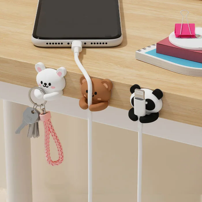 Bộ Sắp Xếp Cáp Để Bàn Hoạt Hình Dễ Thương 2/3 Cái, Dây Quấn Tự Dính, Quản  Lý Dây Cáp, Kẹp Tai Nghe & Cáp Dữ Liệu, Chất Liệu PVC | Lazada