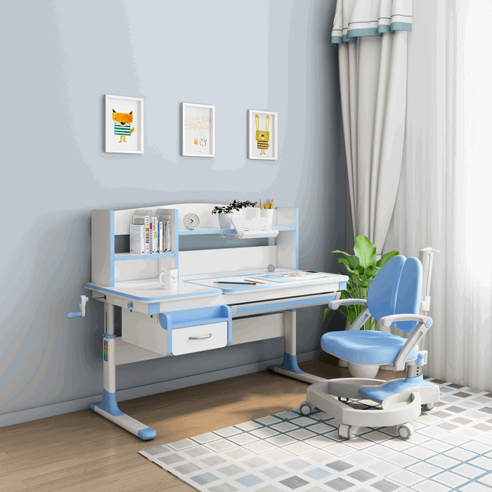 Bàn Học Liền Kệ Sách Và Cách Sắp Xếp Khoa Học Hợp Lý Gọn Gàng