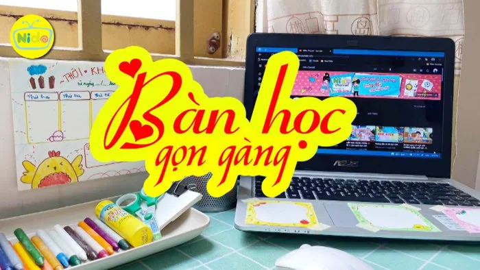 ❤️Hướng dẫn: SẮP XẾP BÀN HỌC GỌN GÀNG ❤️
