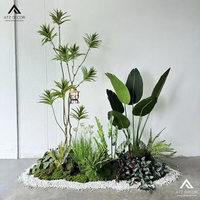 Tiểu cảnh cây giả chung cư - Sự lựa chọn xanh cho cuộc sống bận rộn - ATZ  DECOR