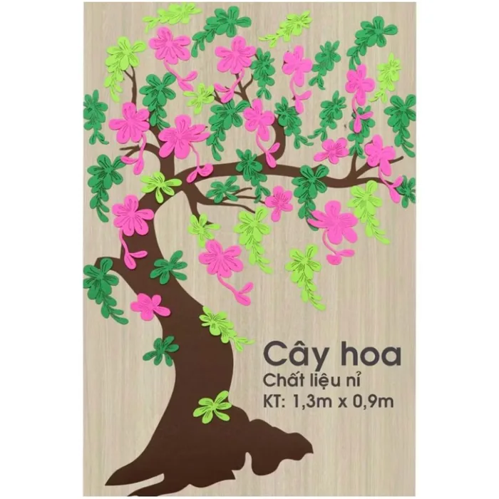 Cây Hoa Nỉ Trang Trí Lớp Học