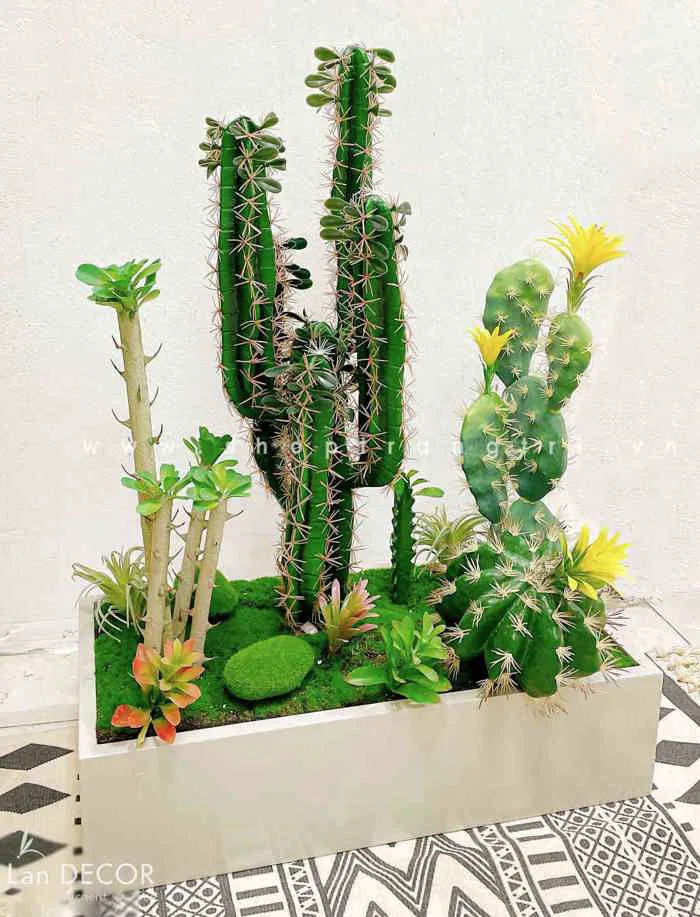 THIẾT KẾ BỒN CÂY XƯƠNG RỒNG TRANG TRÍ ĐỘC ĐÁO - BC102 Tổng Kho Sỉ Cây Giả Trang  Trí Lan Decor - Giá Từ Nhà Sản Xuất
