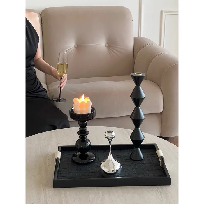 Mô hình chân nến decor Bắc Âu trang trí kệ tủ