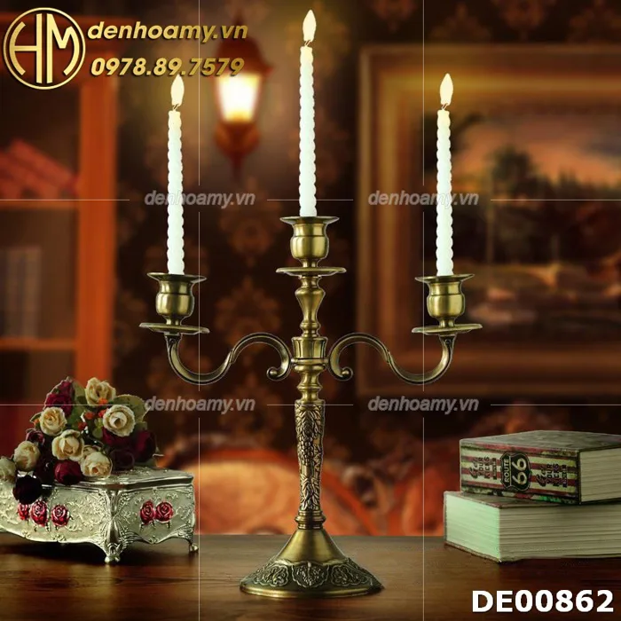 Decor chân nến trang trí phong cách Châu Âu DE00862