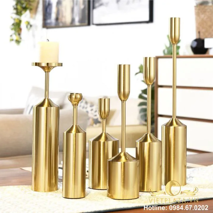 Bộ 6 chân nến decor cao cấp - Biển Hiệu Văn Phòng