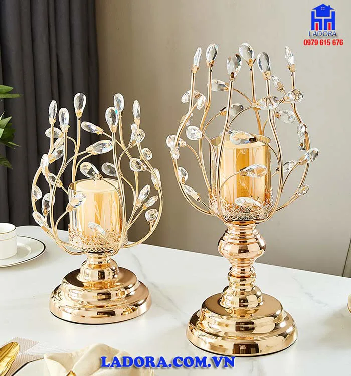 Chân nến trang trí phong cách cung điện châu Âu đẹp sang trọng