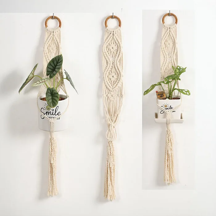 Dây treo chậu cây treo tường decor