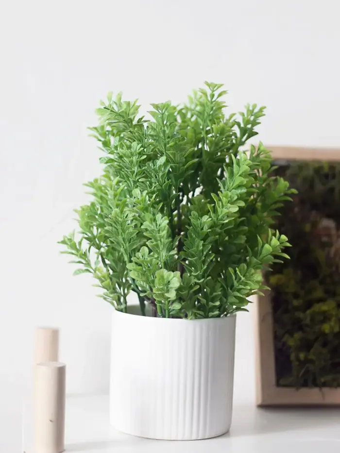 Chậu cây cỏ giả để bàn » Cây cảnh giả trang trí