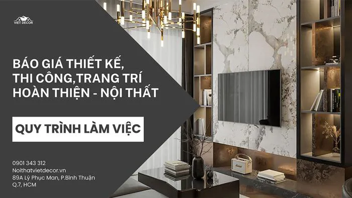 Báo giá thiết kế, thi công, trang trí nội thất nhà ở, căn hộ