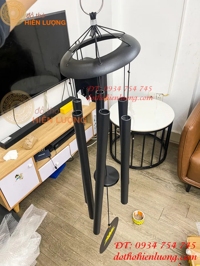 Chuông Gió Thiền Cao Cấp Ống Dài 59cm Số 4 - Chuông Gió Decor Nhà Cửa Thanh  Âm Êm Dịu