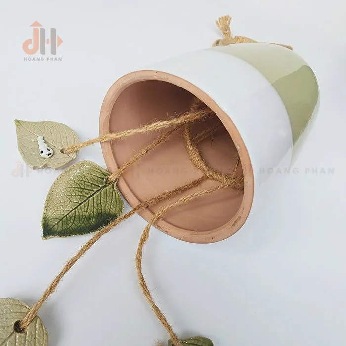 [Treo cửa decor] Chuông gió thủ công gốm Lục Lành Canh