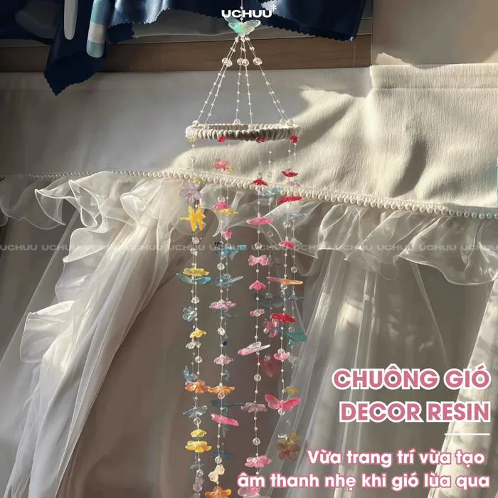 Kèm Hướng Dẫn] Set Chuông Gió Decor Resin DIY UCHUU HANDCRAFT Decor