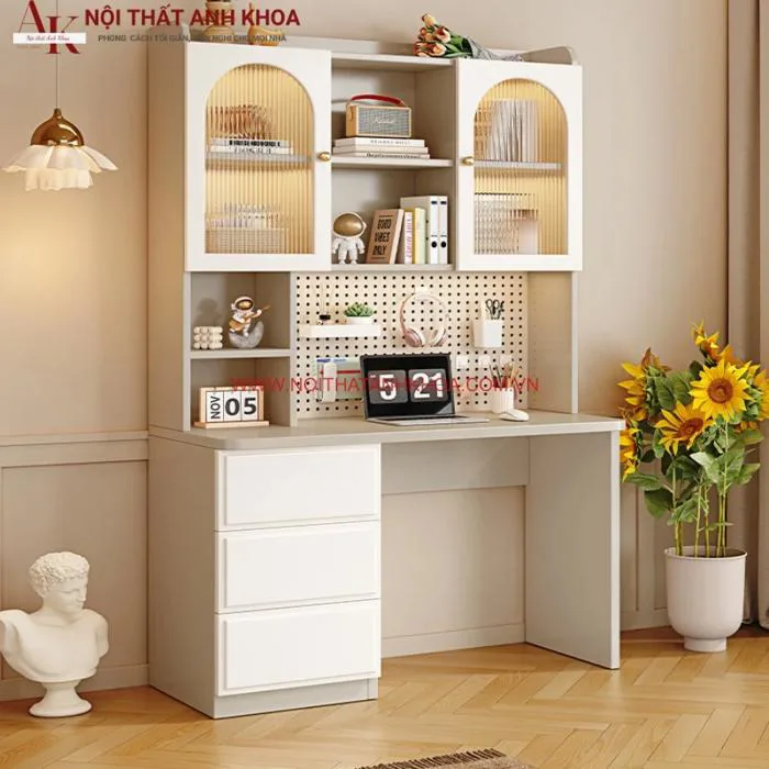 Bàn Học Kèm Giá Sách Đẹp Hiện Đại Giá Tốt