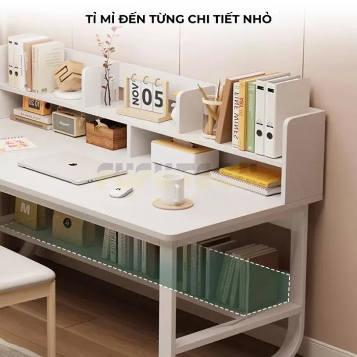 Combo Bàn Học STU06 Và Ghế Công Thái Học Olex 2 Fufutech