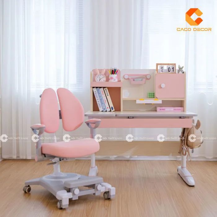 20+ Mẫu bàn học màu hồng cao cấp, đẹp, dễ thương cho bé gái