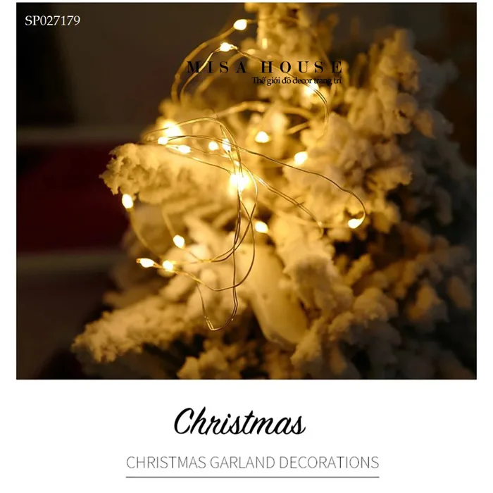 Dây đèn led mini 1.1m decor trang trí cây thông noel decor phòng - Misa  House