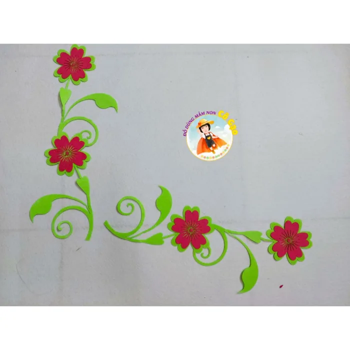 Dây viền góc vuông trang trí lớp học mầm non (Bộ 2 dây - 40cm 1 dây)
