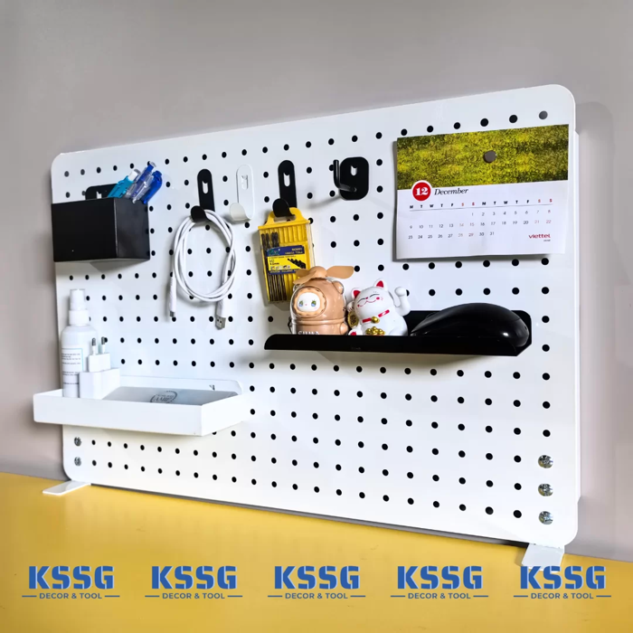 BẢNG PEGBOARD KẸP BÀN TREO DỤNG CỤ DECOR
