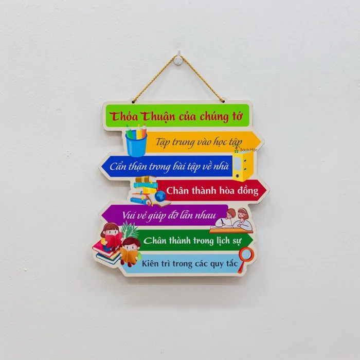 23-29cm] Bảng Gỗ Decor Trang Trí Lớp Học, Góc Học Tập, Mầm Non, Nhà Trường  Treo Tường | Shopee Việt Nam